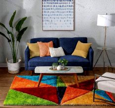 Modern Multi Geometric Home Mat